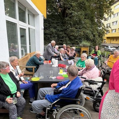 Kuchařské okénko na terase